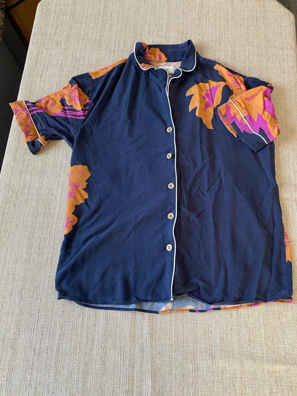 Maaji Tropical Flower inspired print Shirt Size L